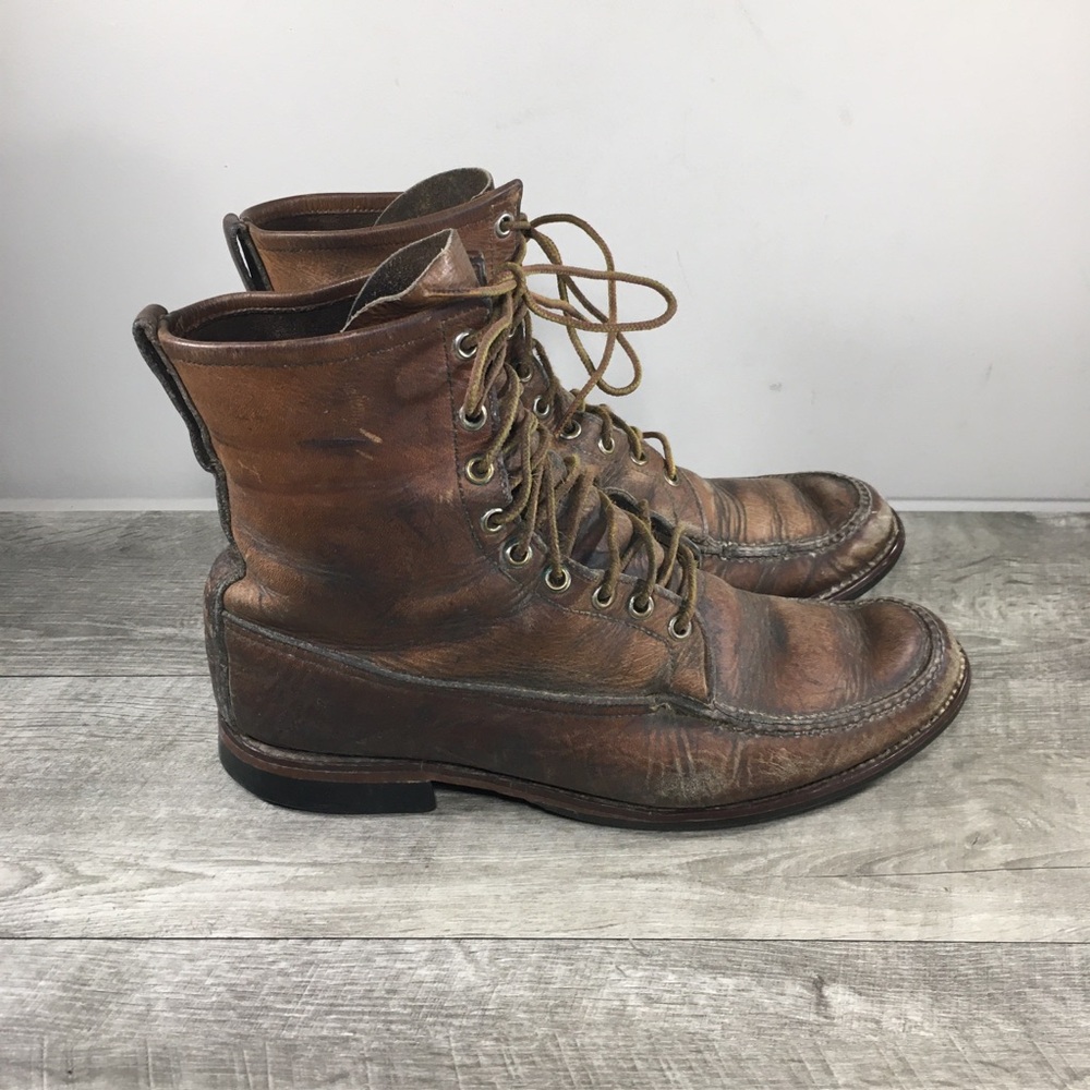 Vintage Gokeys Orvis Upland Moccasin Leather Work Hiking Mens Boots Size 11